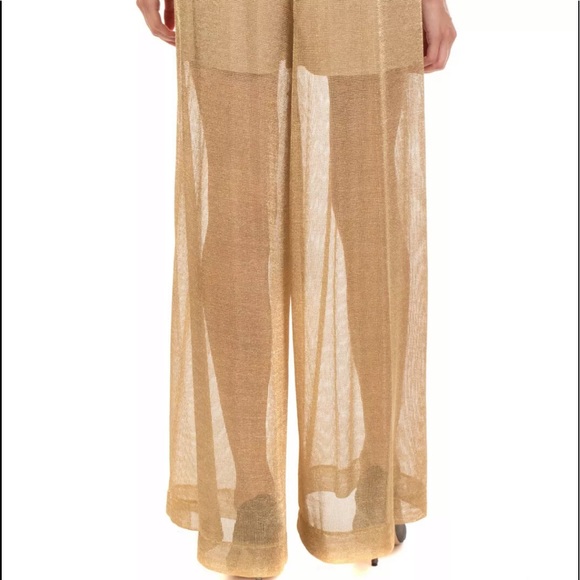 Wide Leg Size Trousers Sheer Pleated Made in Italy - Picture 4 of 8
